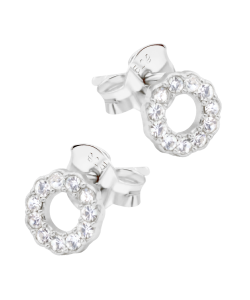 Round Shaped Silver Stud Earring STS-7099